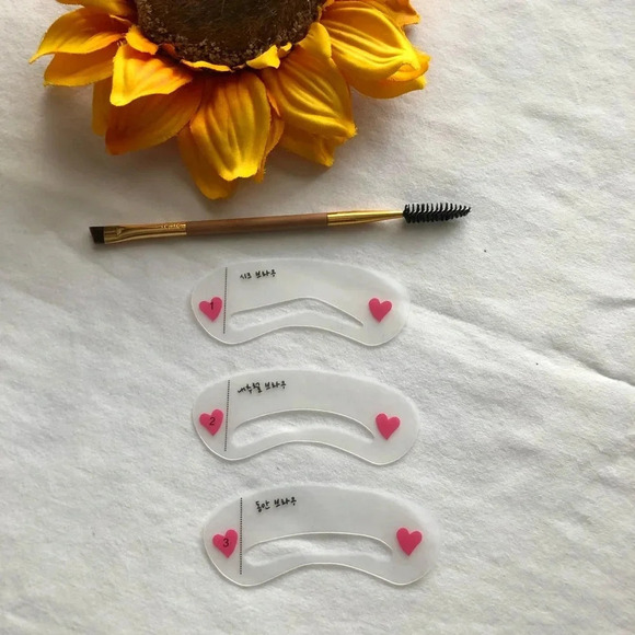 🌻5/$25🌻6pc Eyebrow Shaping Stencils & Pomade Brush Tools - Picture 5 of 7